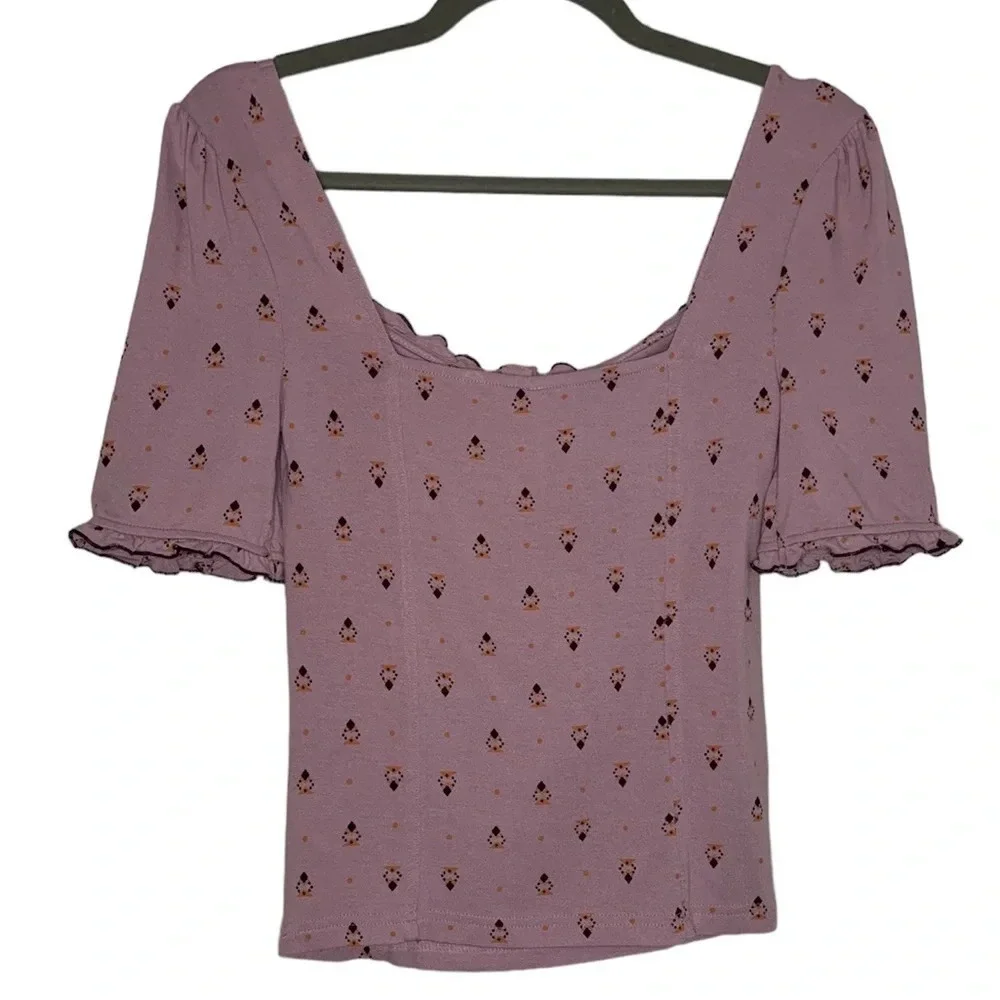 Free People Bosanova Printed Crop Top